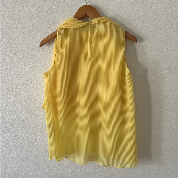 Zara Yellow Pleated Blouse - Picture 4 of 6